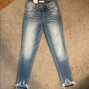 Women's Blue Distressed Jeans